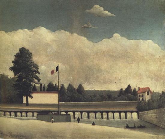 Henri Rousseau The Tollgate Sweden oil painting art